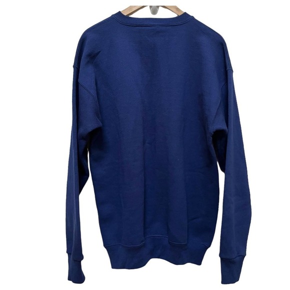 Vintage Lee Blue Heavy Weight Cotton Blend Pullover Crewneck Sweatshirt Size XL - Picture 2 of 11